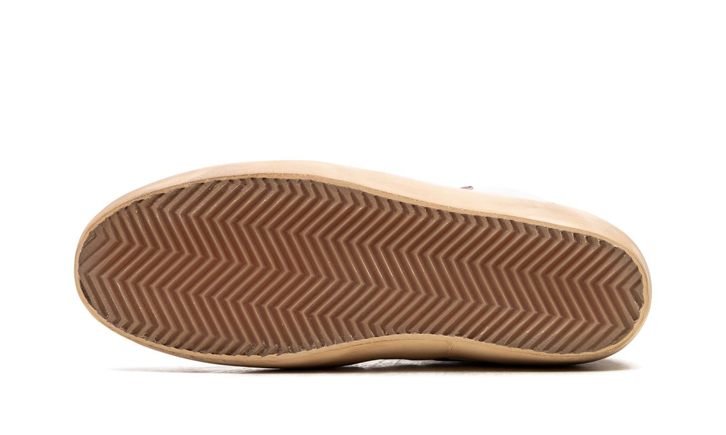 MID STAR DOUBLE QUARTER NYLON AND NAPPA UPPER SUEDE STAR AND HEEL WITH SPUR "WISTFUL MAUVE CREAM WHITE"