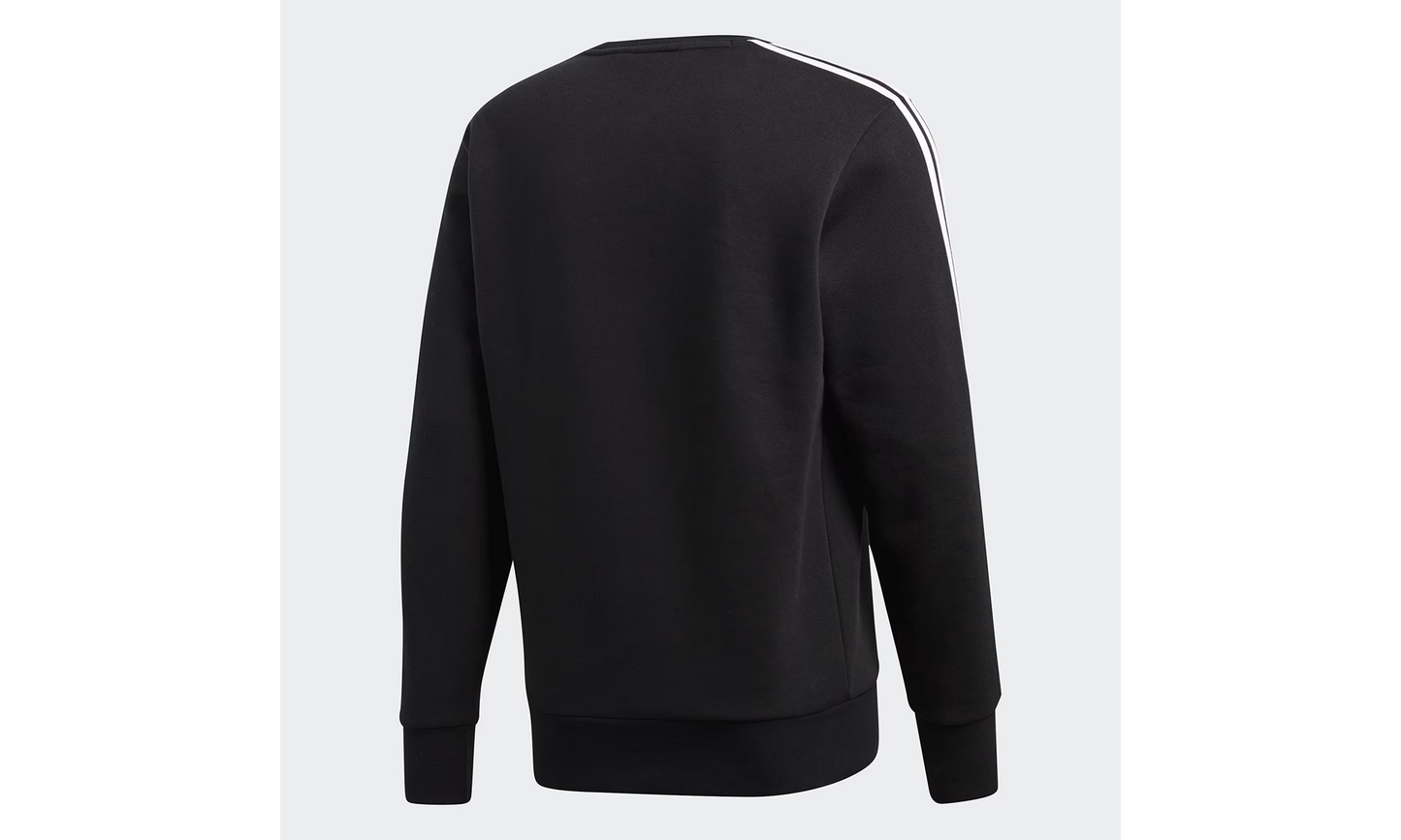 Essentials 3-Stripes Crew Sweatshirt "Black / White" BQ9645