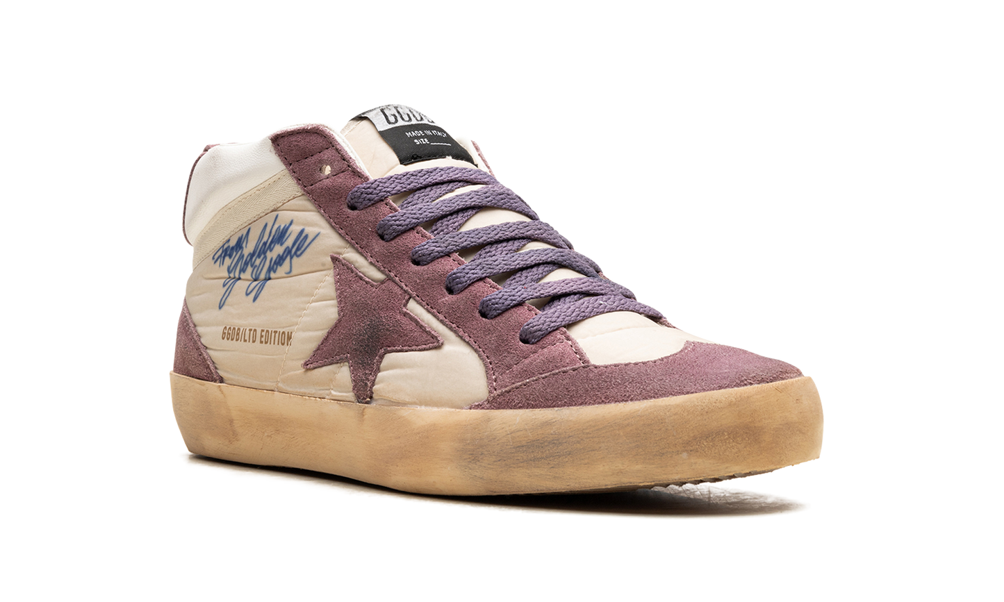MID STAR DOUBLE QUARTER NYLON AND NAPPA UPPER SUEDE STAR AND HEEL WITH SPUR "WISTFUL MAUVE CREAM WHITE"