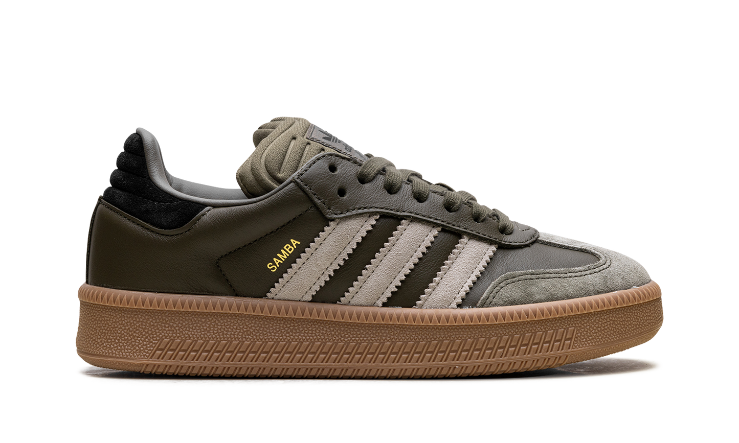 Samba XLG "Olive Strata Wonder Beige Gold Metallic" JQ2387